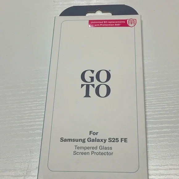 Go-To Tempered Glass Screen Protector for Samsung Galaxy S25 FE - White