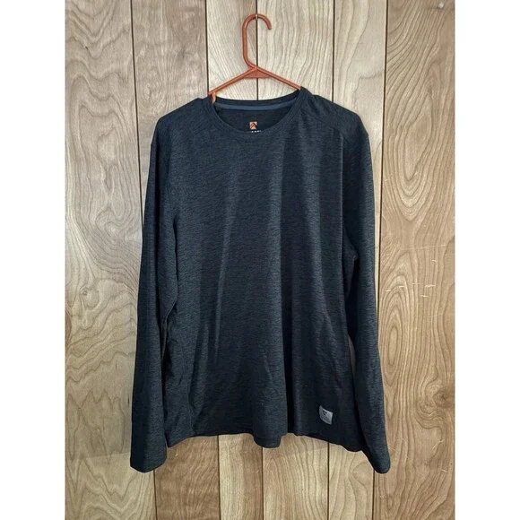 Rugged Elements Men's Long Sleeve Crew Shirt Gray, Large‎
