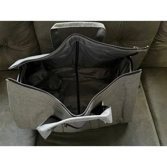 Convertible‎ Garment/Duffel bag Suit Carrier Gray Weekender with Shoe Pocket