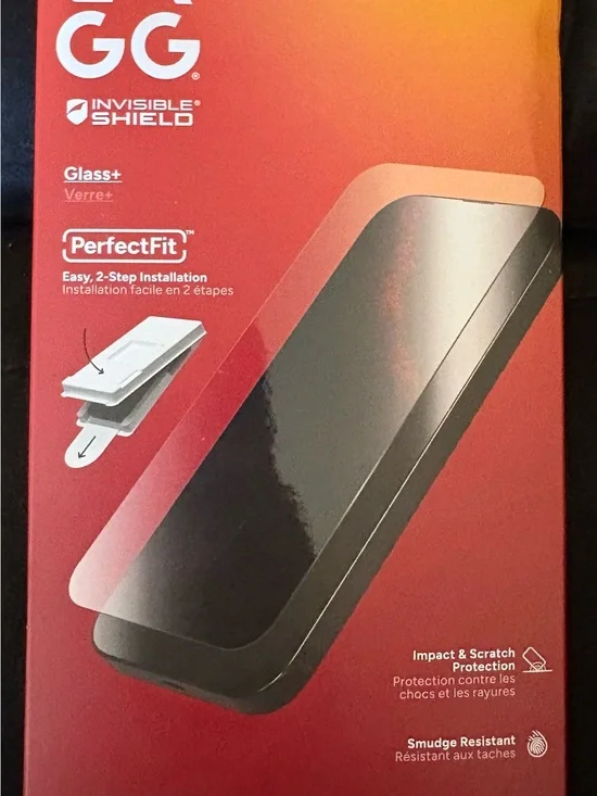 InvisibleShield GG Glass+ PerfectFit Screen Protector - Black