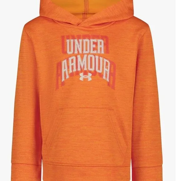 NWT Under Armour boys tangerine hoodie, size 4