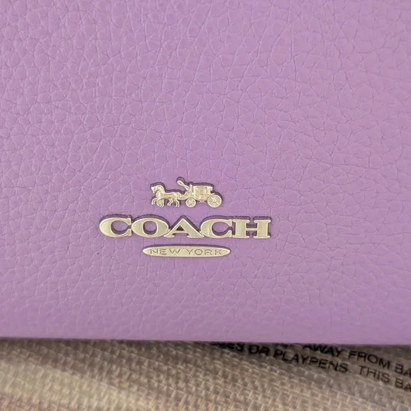 Authentic Purple Coach Crossbody Bag