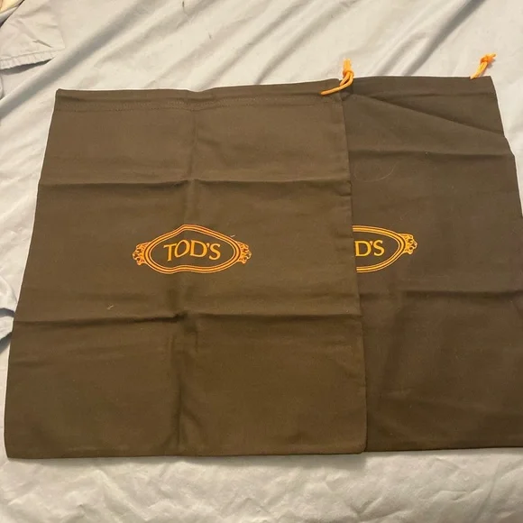 * Brand New 2 Tod’s Shoe Dust Bags 12 x 15 *