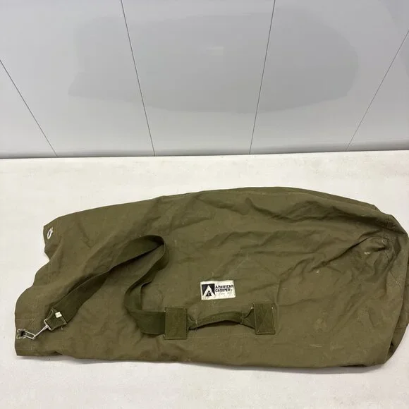 American Camper Stock 730 Military Army Duffel / Sea Bag Luggage Top Load Green