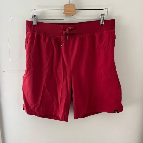 Glyder Red Active Shorts 7”