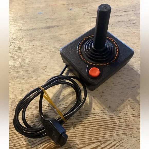 Vintage Original Orange Atari 2600 Joystick Controller OEM Great Condition!