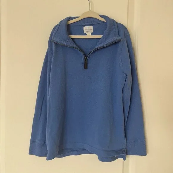J Crew Crewcuts Blue Kids' half-zip cotton pullover