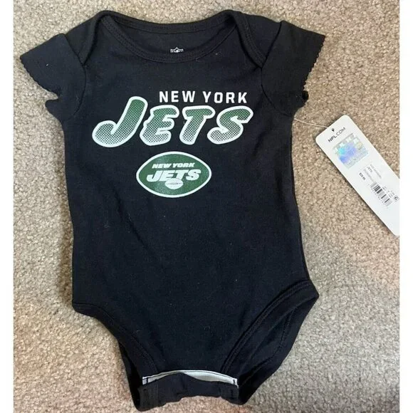New York Jets Football Logo Bodysuit Romper Top Shirt Choice Unisex Baby Infant