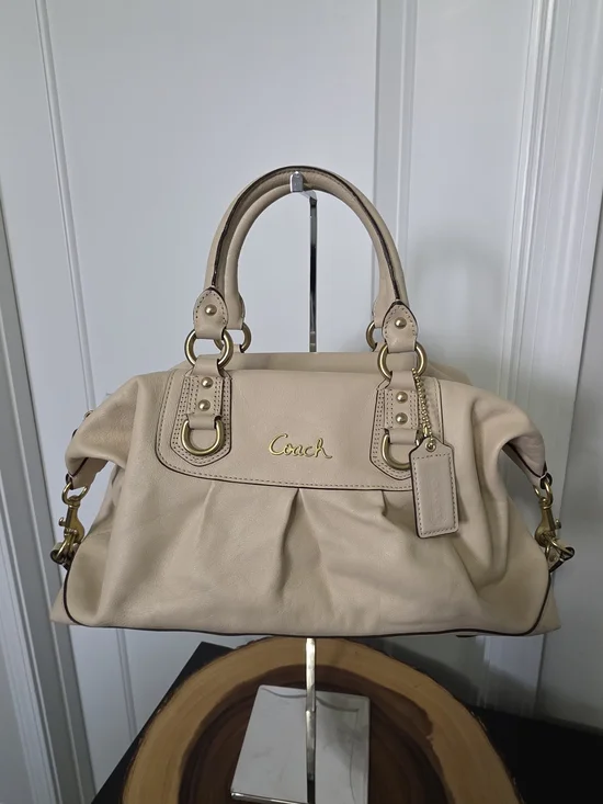 Coach Ashley Large Leather Satchel Handbag