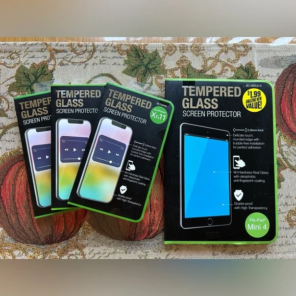 Tempered Glass Screen Protector for iPad Mini 4 & IPhone 11