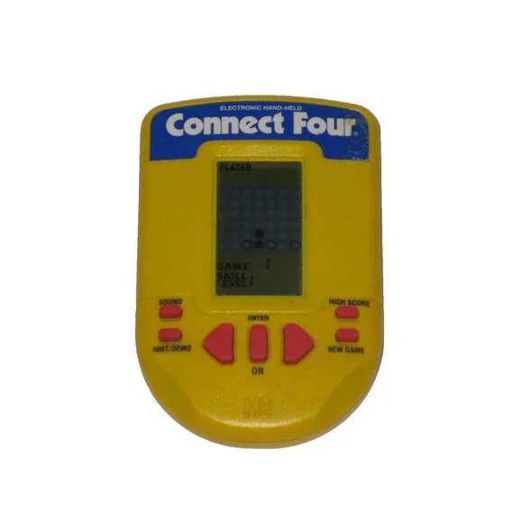 Milton Bradley 1995 Electronic Hand Held Connect Four WORKS!