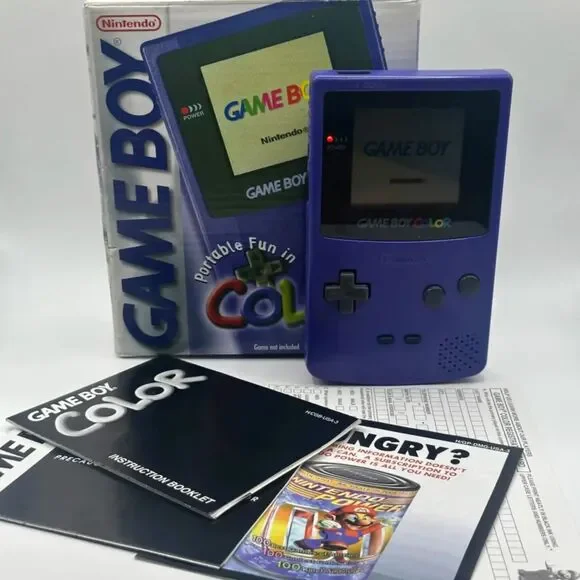 Nintendo Gameboy Color CGB-001 Grape Purple CIB