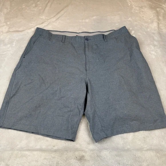 Bolle Golf B-Tech Mens Shorts Blue Heather Flat Front Size 40 Polyester Athletic
