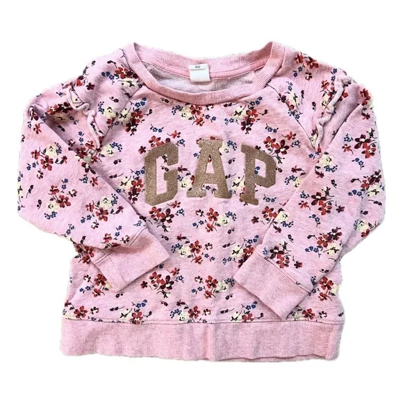 GAP | Girls’ Floral Ruffle Crewneck Sweatshirt