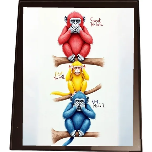 Japanese Proverbs In A Glass Front Frame 8x10 Picture AI wall art