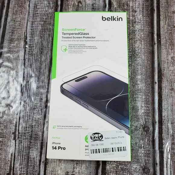 Belkin ScreenForce Treated Tempered Glass Screen Protector For iPhone 14 Pro