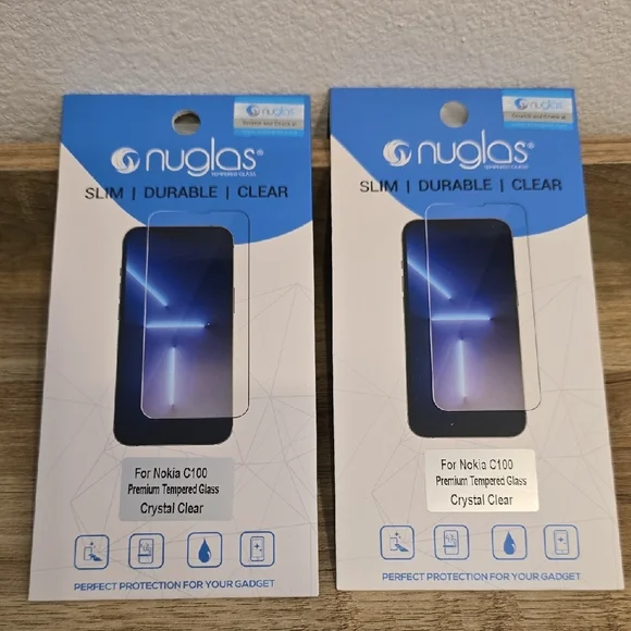 Nuglas Blue Tempered Glass Screen Protector for Mobile Devices