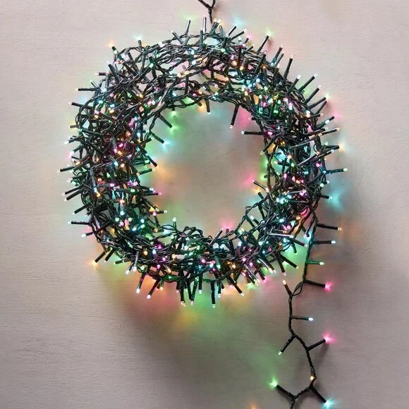 Anthropologie LED Compact Utility Light Strand, Multi Color