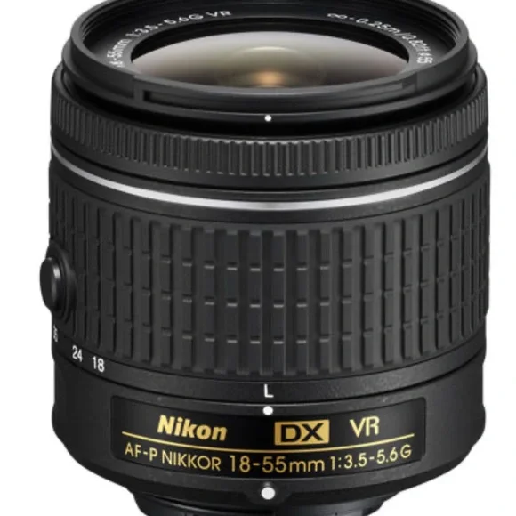 Nikon AF-P DX NIKKOR 18-55mm f/3.5-5.6G VR Lens - Black