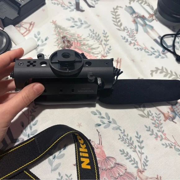 Nikon Black Camera Microphone with Strap