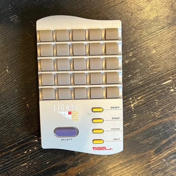 Tiger Handheld Console - Silver and Yellow