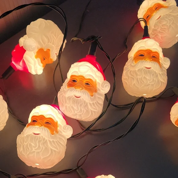 Festive Santa String Lights