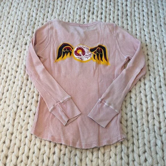 VINTAGE Von Dutch Thermal Long Sleeve Size Small