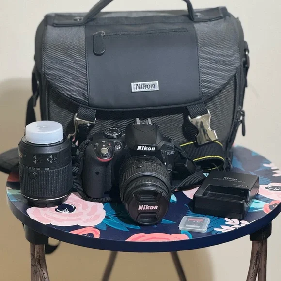 Nikon D3300 Black DSLR Camera Kit with Accessories