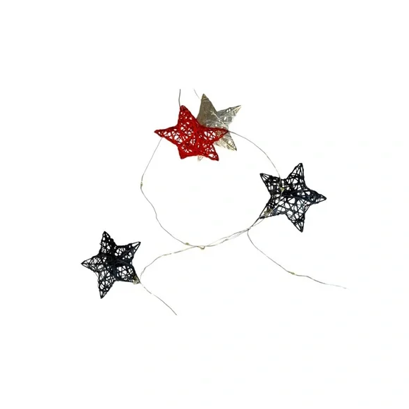 Festive patriotic bundle. Burlap banner, starlight, and never use dish towels.