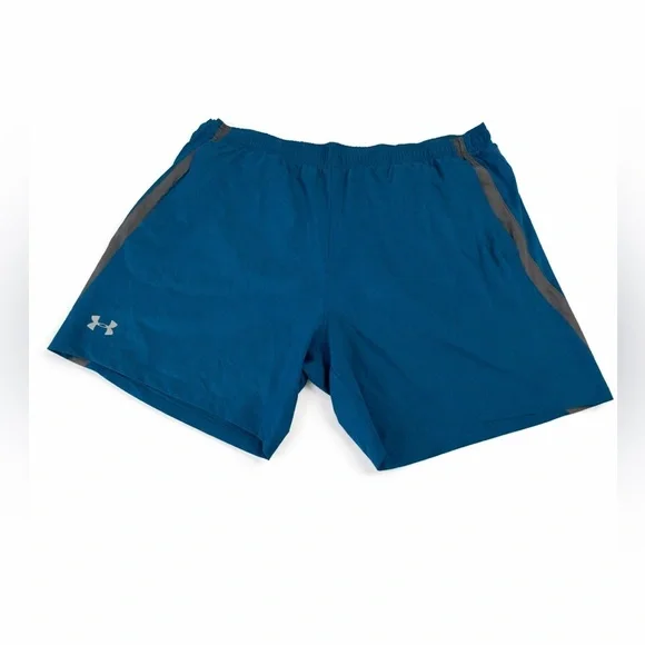 Under Armour HeatGear Men’s Athletic Shorts 3XL Blue Gray 8” Inseam Performance
