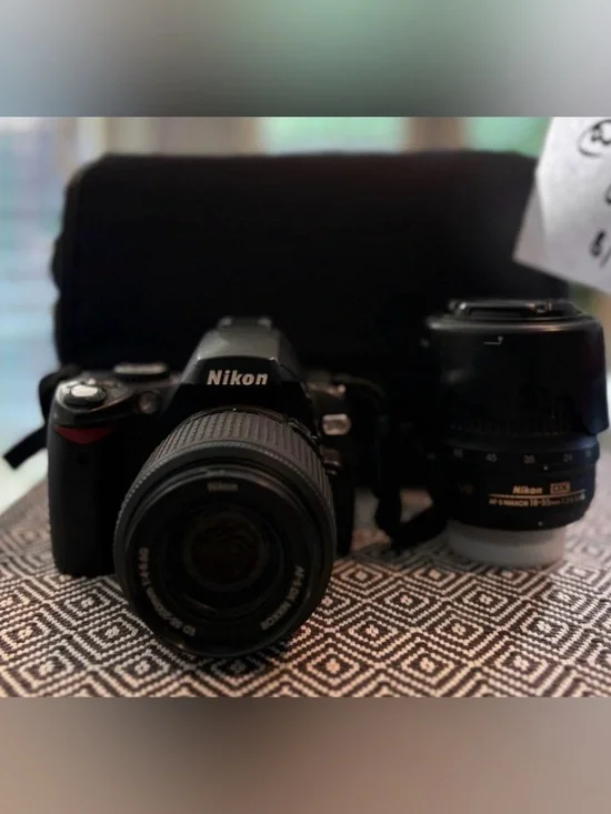 Nikon D40X digital camera black (2 lenses) DSLR camera