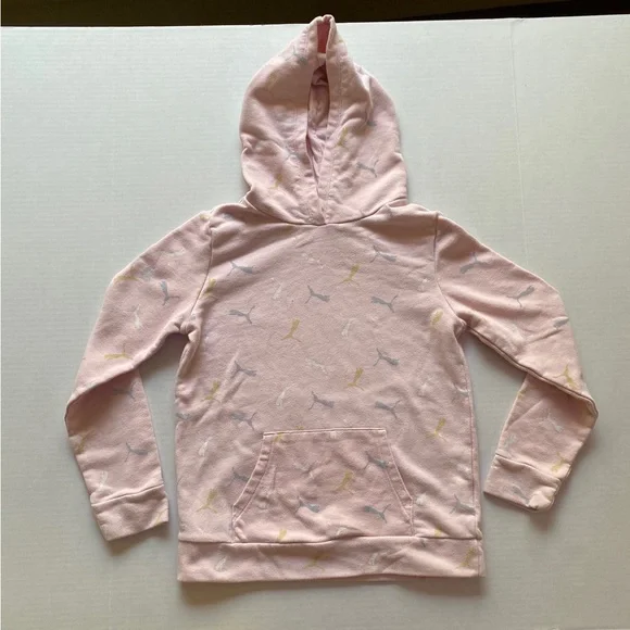 Puma Large Youth French Pink‎ Terry Hoodie