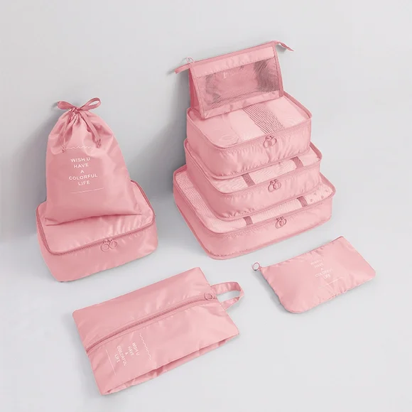 ORGANIZER SET OF 8 PIECES!!! COLOR PINK