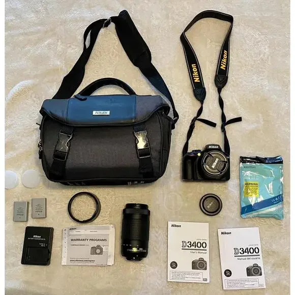 Nikon D3400 24.2MP DSLR Digital Camera Kit with 170-300mm Lens