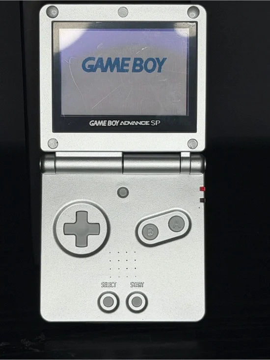 Nintendo Game Boy Advance SP Silver Portable Handheld