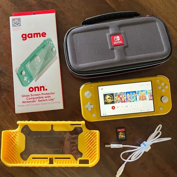 Nintendo Switch Lite with game and accessories!