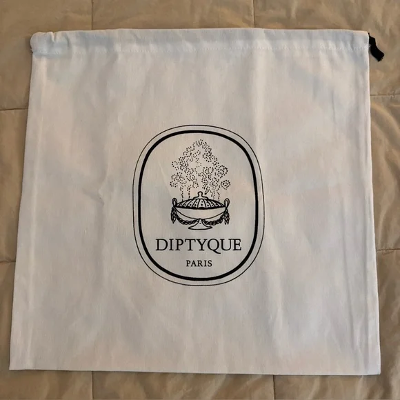 Diptyque White Dust Bag 15.5 x 16