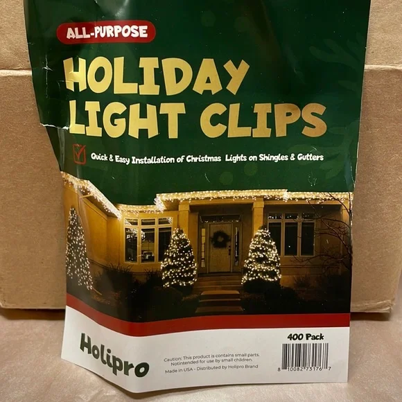 NWT Holipro 400 Pack Holiday/Christmas Light Clips