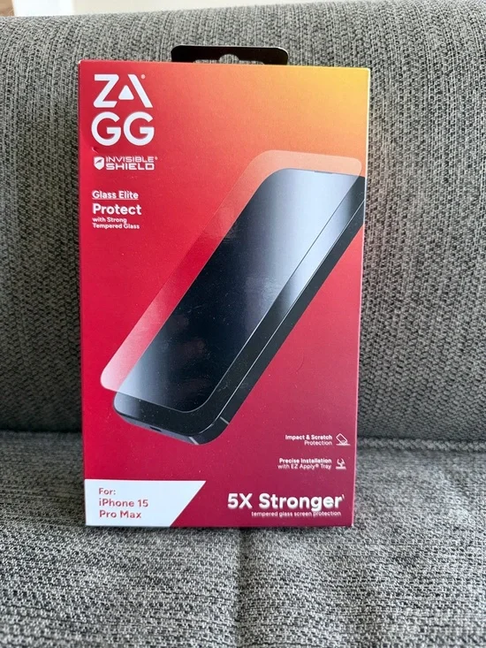 Glass Elite Screen Protector for iPhone 15 Pro Max - Red Packaging