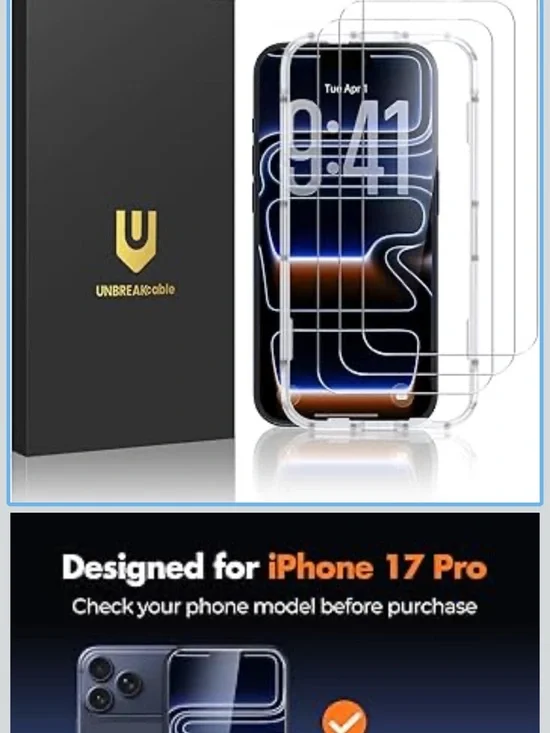 Clear Screen Protector for iPhone 17 Pro - Transparent
