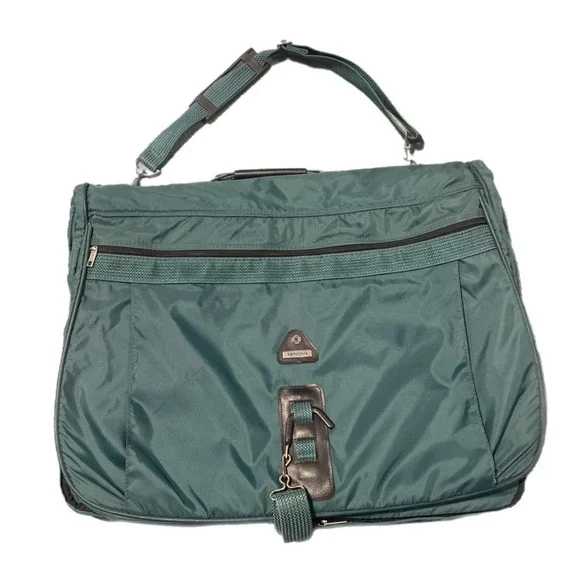 VTG Samsonite Profile II Valet Hanging Garment Bag Travel Luggage Peacock NWT