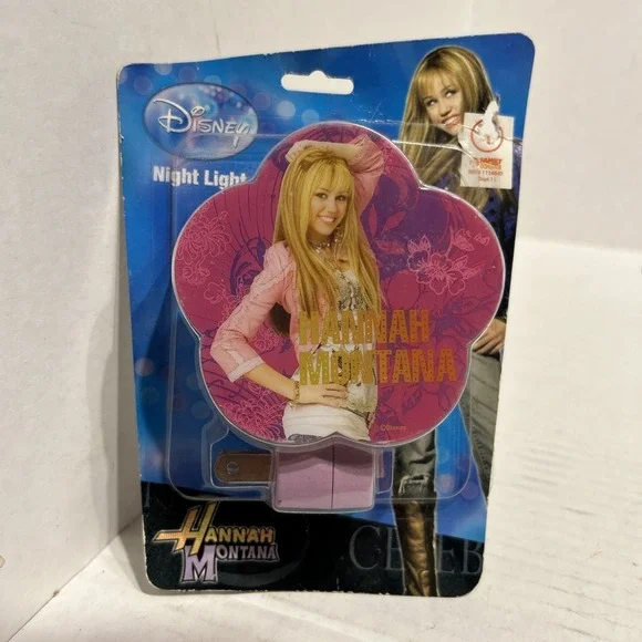 RARE NEW DISNEY HANNAH MONTANA ROTARY SHADE NIGHT LIGHT MILEY CYRUS C2