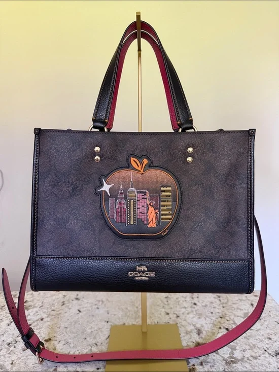 Coach Dempsey Carryall Bag in Signature Canvas with Skyline