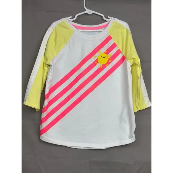 Cat & Jack Girls Sunshine Striped Shirt, Size M