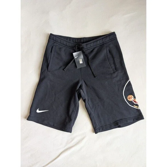 Nike Men's Club Fleece Sweat Shorts Florida State Seminoles FSU Black Medium