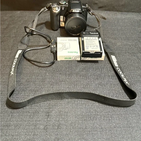 Nikon COOLPIX P80 10.1MP Digital Camera - Black With Extra Batteries/Charger