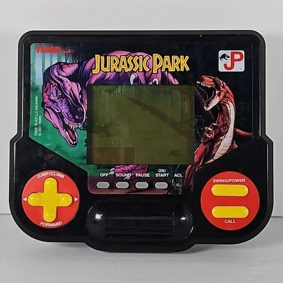2021 Jurassic Park Handheld Video Game Tim Lex Dr Alan Grant Electronic LCD