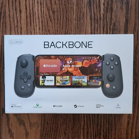 NEW! Backbone One Lightning Black Mobile Gaming Controller for iPhone BB-02-B-R