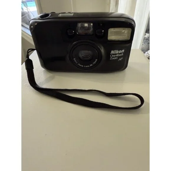 NIKON One Touch Zoom AF 35mm Film Camera 38-70mm Lens Untested For Parts SEE Rea