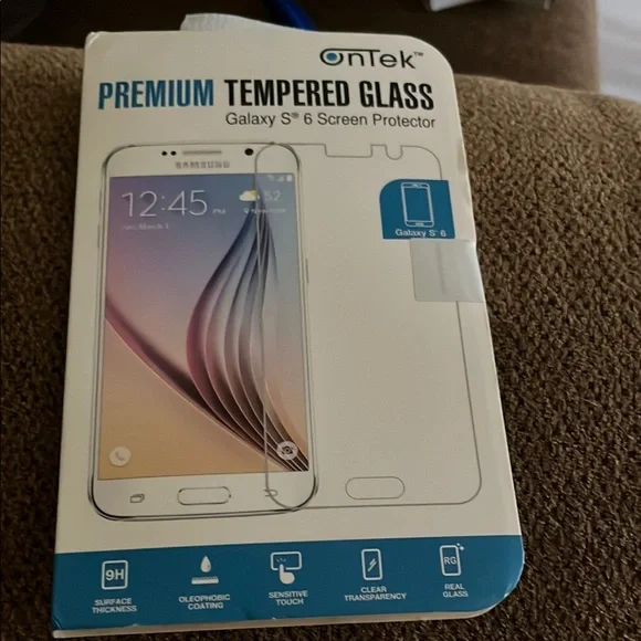 White Tempered Glass Screen Protector Scratch Resistant for Samsung Galaxy S6